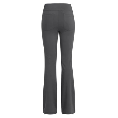 Elegante Damenhose Palazzo Flared Wide Killer High Waist OL Damen Karriere Lange Hose