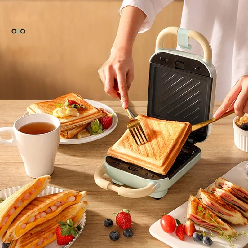 650W Electric Sandwich Maker Waffle Machine Toaster Baker Takoyaki Pancake Donuts Sandwichera Breakfast Machine 220V.