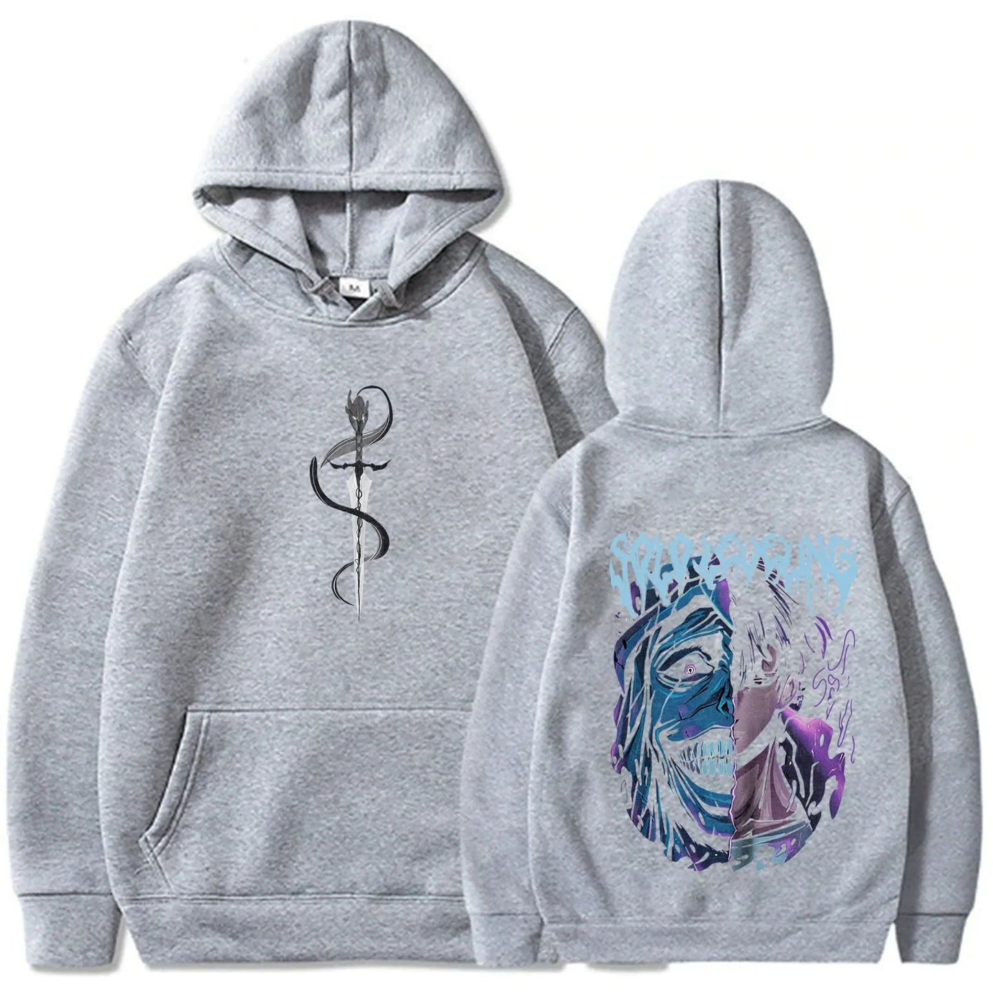 Solo Leveling Statue of God Hoodie Sung Jinwoo Hoodie  Anime Graphic Tees  Anime Sweatshirts Women Men Gift Streetwear.