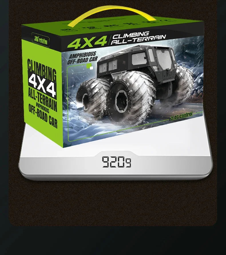 Q210 Amphibious Rc Car Dual Control 4WD Off-road Remote Control Waterproof Vehicle 2.4G Electric Climbing Crawler Toys for Kids