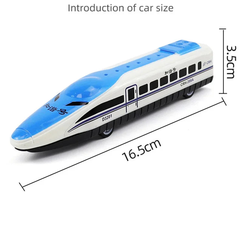 Mini Pull Back Cartoon Train Car Toy Single Pack Diecast Vehicle Model, Perfect Boys' Gift and Room Decoration for Kids.