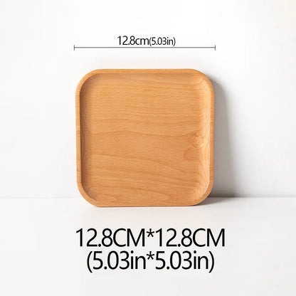 Wood Beech Plate Fruit Plate Oval Pallet trays decorative Candy Rectangular Dessert Dinner Tableware Tray, Kitchen Accessories.