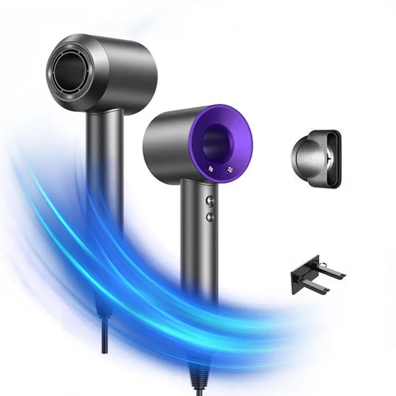 High-speed bladeless hair dryer, professional negative ion hair dryer, quick drying, powerful 1600W home styling tool