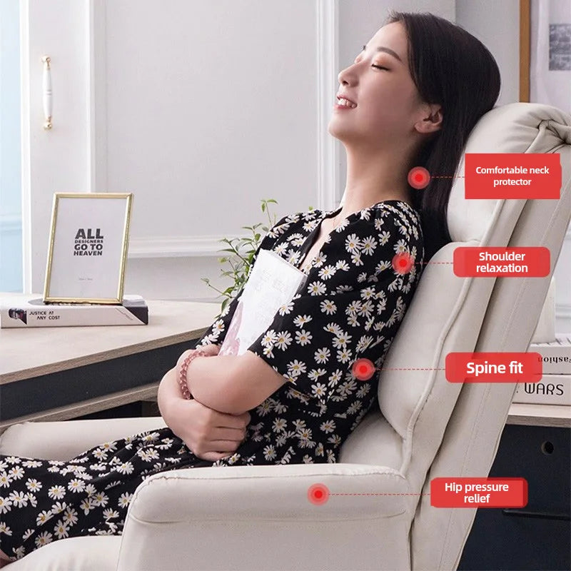 Boss Computerstuhl, Heimbüro, Computersofa, hohe Rückenlehne, PU-Leder, ergonomischer drehbarer Sitz für Zuhause, Arbeitszimmer, Rückenlehne