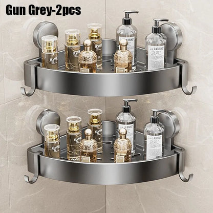 Badezimmerregale, Saugnapf, Wandmontage, Eckregal für Dusche, ohne Bohren, Zubehör, Zubehör, Hardware-Befestigung, Zuhause