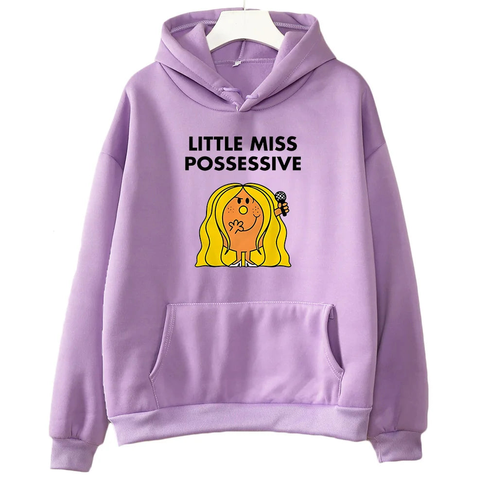 Tate McRae Little Miss™ Possessive Hoodies Tate Mcrae World Tour Hoody Merch Fan Gift Unisex Pullover Tops Streetwear Unisex Top.
