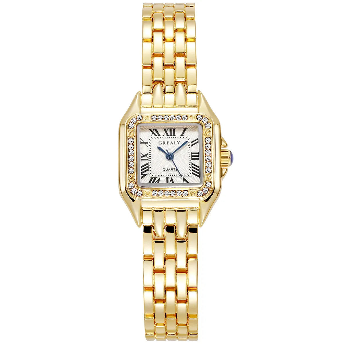 Women Watch Light Luxury Brand Business Gold Stainless Steel Ladies Fashion Quartz Watches Female Clock Bracelet Wristwatch.