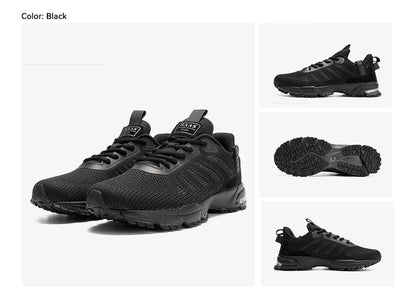 Men's Running Shoes Baasploa Male Sneakers Shoes Breathable Mesh Outdoor Grass Walking Gym Shoes For Men Plus Size 41-50