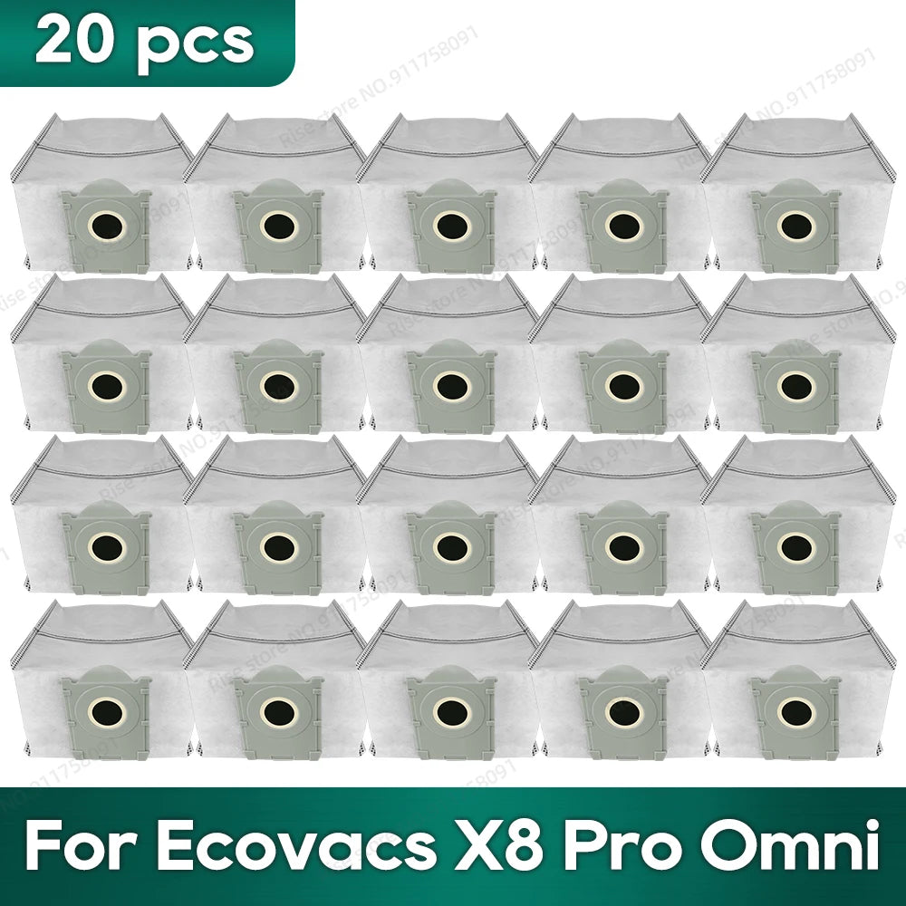 Compatible for Ecovacs X8 Pro Omni Accessories Main Side Brush Hepa Filter Rag Dust Bag Replacement Parts