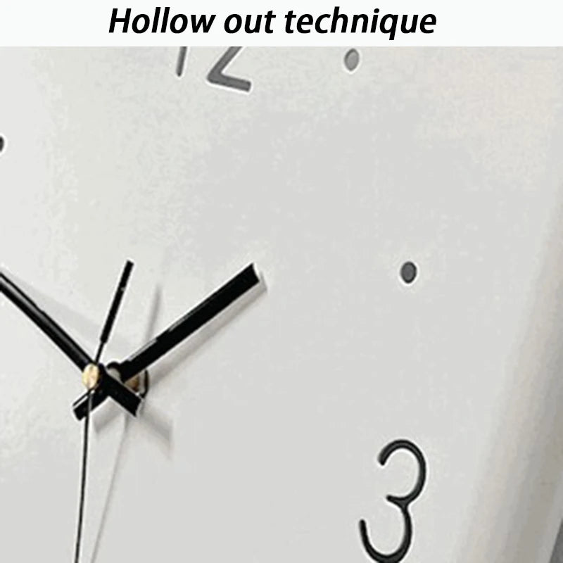 Wohnzimmer Wanduhren Gebogene Ecke Doppelseitige Stille Wanduhren LED Induktion Beleuchtung Uhr Luxus Design Dekor