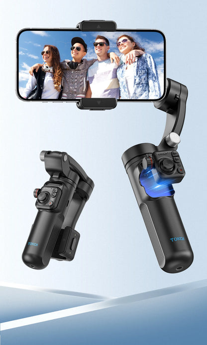 Handheld 3-Axis Gimbal Phone Holder Anti Shake Video Record with Selfie Tripod Stabilizer for Xiaomi iPhone Cellphone Smartphone.