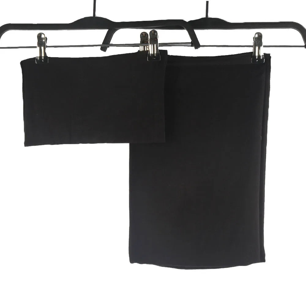 2pcs Set Modal Hijabs with Underscarf Caps Rayon Cotton Shawls for Women Plain Scarf Big Size Headscarf Islamic Turban Headband