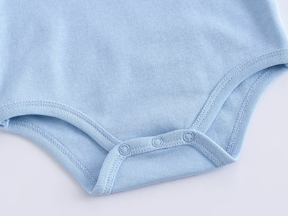 Kavkas 3-teiliges Baby-Body für 0–12 Monate, kurzärmelig, Sommer-Baumwollkleidung, cooles Print-Design, Säuglingskostüm.