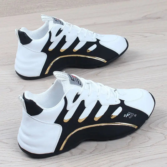 Luxury Men's Sneakers High Quality Leather Casual Shoes for Men Fashion All-match Sport Shoes Platform Comfor Men Running Shoes.