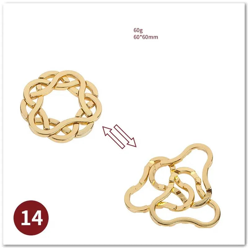Classic IQ Metal Brain Magic Baffling Puzzles Game Toys for Children Adults Funny Gifts