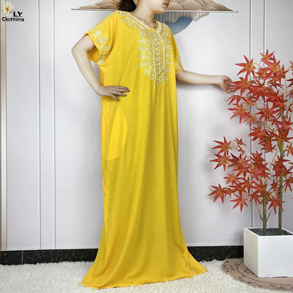 Neue Sommer-Kaftan-Abaya 2023, afrikanische Kleider für Frauen, traditionelle Kleidung, Islam-Gebetskleidung, Türkei, muslimische lose Robe, Ramadan