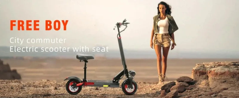 J01 Electric scooter 800W engine 48V15AH lithium battery foldable E-type scooter 10-inch road tires Adult city electric scooter.