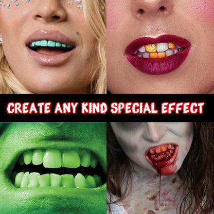 Depvision Tooth Paint Makeup Colorful Non Toxic for Halloween Party Cosplay Cosmetics Pigment.
