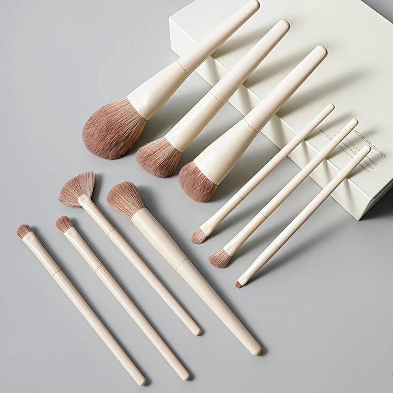 13 PCS Makeup Brushes Set Eye Shadow Foundation Women Cosmetic Brush Eyeshadow Blush Beauty Soft Make Up Tools Bag.