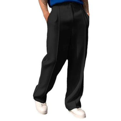 Cross-border spring and autumn thin men's sports and leisure drawstring loose jogging trend trousers sweatpants.