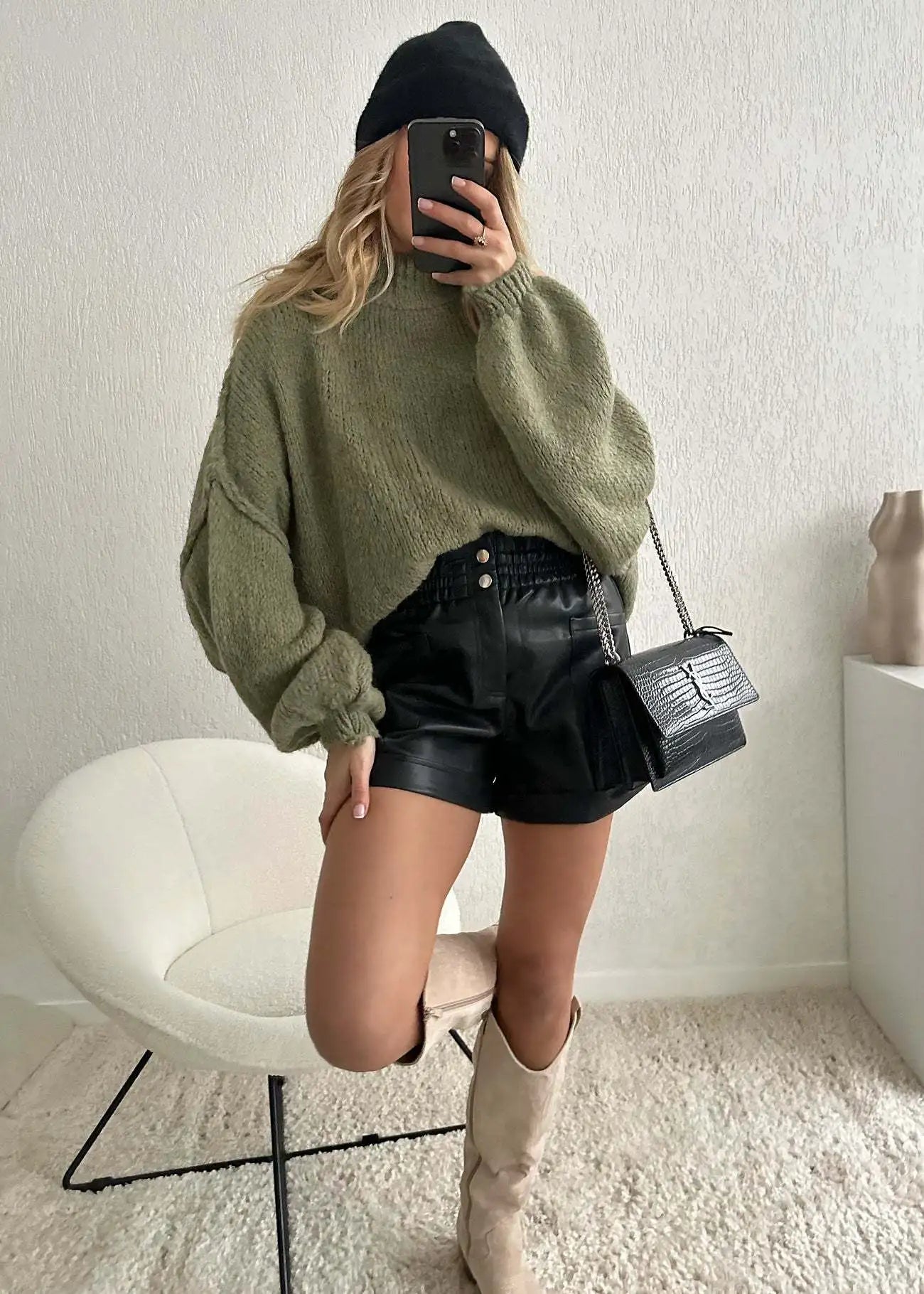 Neue Herbst/Winter frauen Pullover Einfarbig Halb-rollkragen Casual Pendler Stil Stricken Pullover Lose Pullover einfach Alle-spiel.