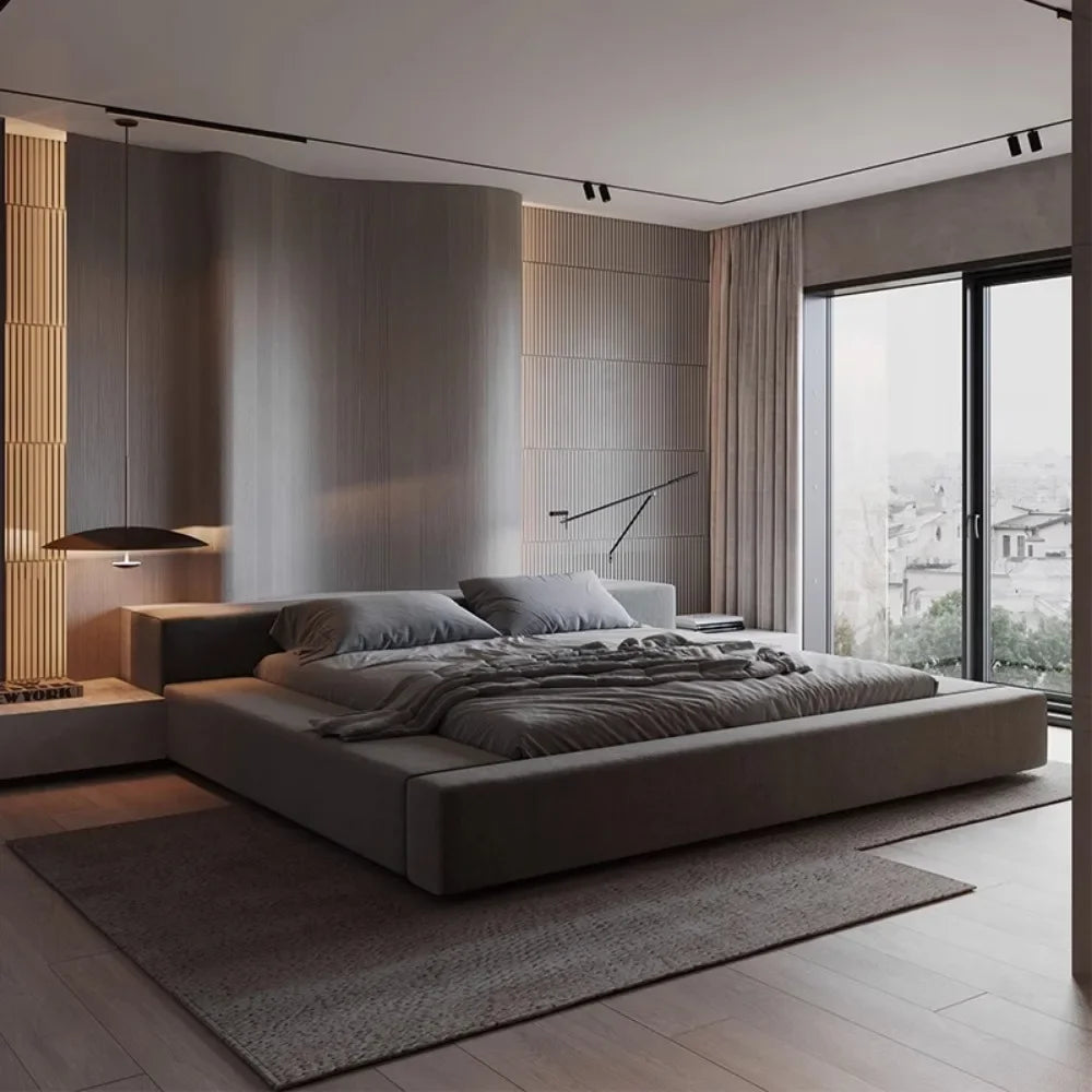 Rahmen Queen-Size-Betten Doppel Ästhetisch Schlafen King Bett Basis Kinder Cama De Lujo Para Dormitorio Möbel Dekoration