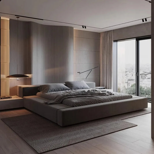 Rahmen Queen-Size-Betten Doppel Ästhetisch Schlafen King Bett Basis Kinder Cama De Lujo Para Dormitorio Möbel Dekoration