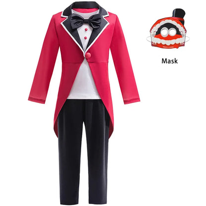Mädchen Anime Cartoon Pomni Raghata Jax Caine Cosplay Kostüm erstaunliche digitale Zirkus Cosplay Clown Kind Overall Jungen Halloween Anzug