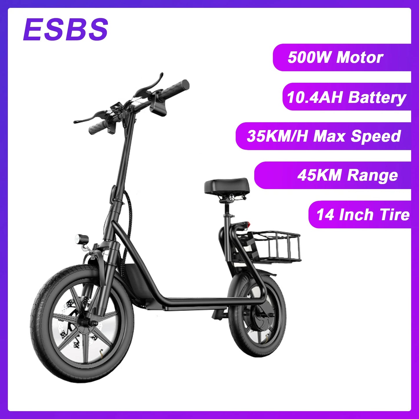 JUICEASE 500W Electric Scooter 10.4/22.5AH Battery Phone Holder Powerful Escooter 45-100KM Max Range Smart Electric Kick Scooter.