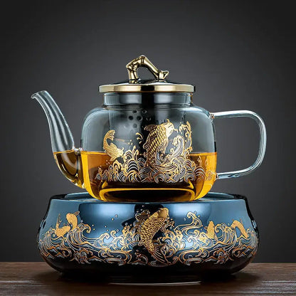 220V High-Temperature Resistant Electric Tea Stove & Tea Kettle Set for Home Use A