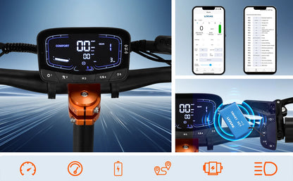 Cheevalry S10 Electric Scooter 2*1600W Motor Adult EScooter 52V 33AH Battery E-Scooter 10 Inch Tire City Commuter EScooter.