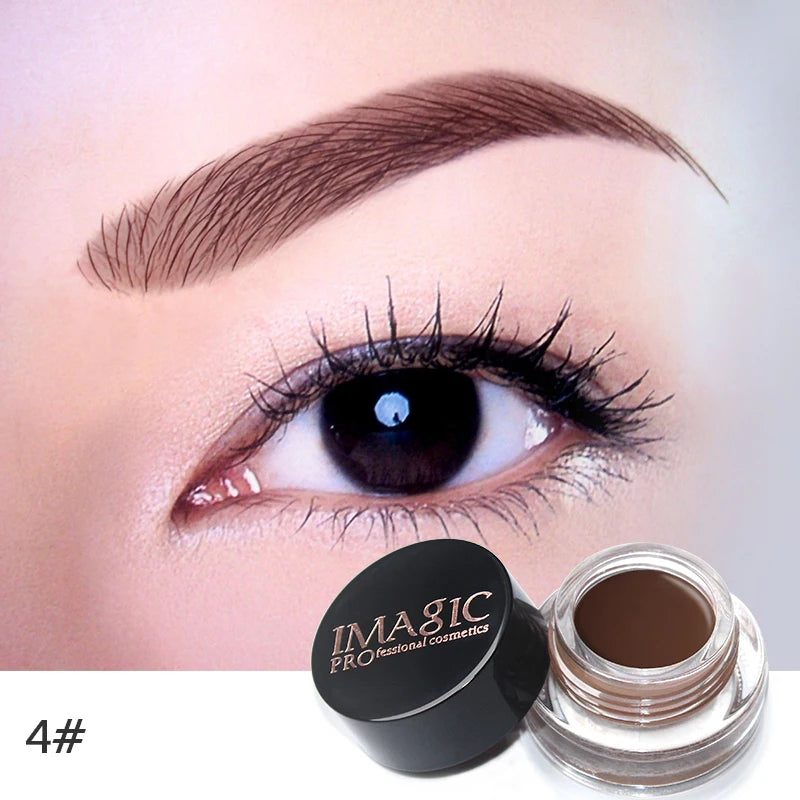 IMAGIC Professional Eyebrow Gel 6 Colors Eyebrow Enhancer Brow Enhancers Tint Makeup Eyebrow Brown With Brow Brush Tools.