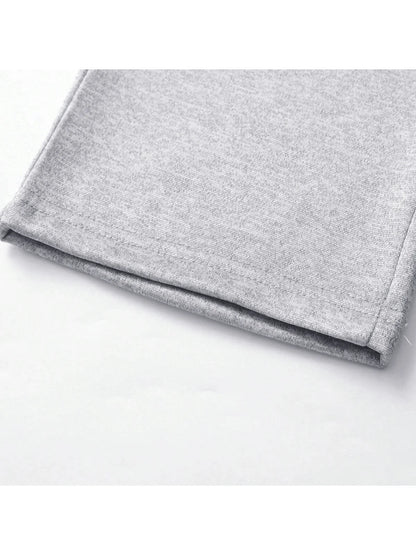 Autumn and winter men's set zipper Stand-up collar sportswear set suitable for fitness running exercise 2 pieces set