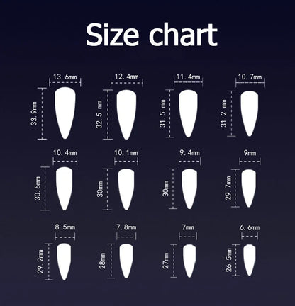 Halloween Cool Spice Style Spider Skull False Nails Purple Halo Dyeing Detachable Finished Fake Nails Press on Nail with Glue.