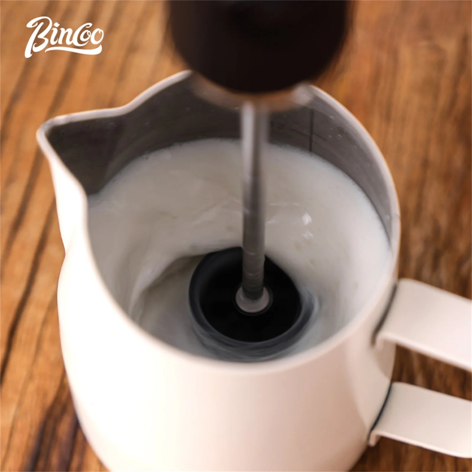 Bincoo New Milk Foamer Coffee Whisk Mixer Electric Blender Egg Beater Mini Frother Handle Stirrer Cappuccino Maker Cooking Tools.