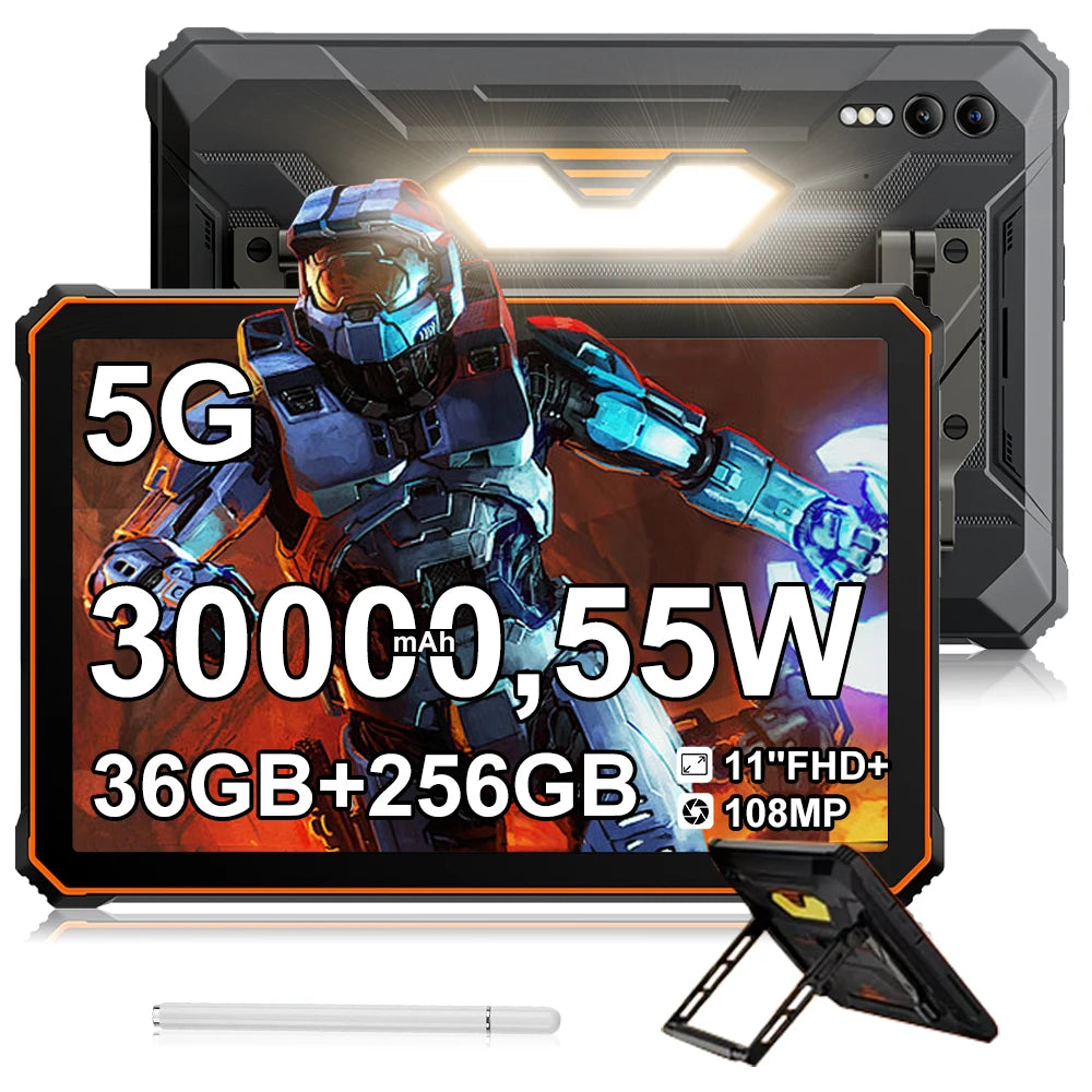 Blackview Active 10 Pro [No EU Charger] Rugged Tablet 36GB + 256GB 11.0" 30000mAh PC 108MP Dual SIM 5G