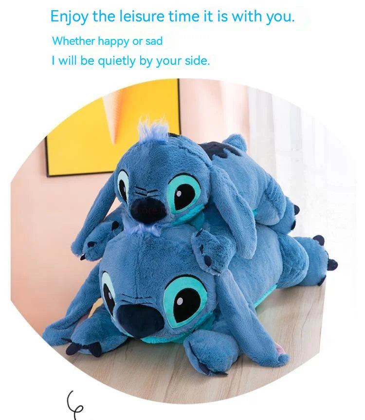 45-80cm Lilo & Stitch Disney Plush Doll Big Stuffed Animals Toys Pillow for Sleep Children Birthday Gift Valentine's Day Present.