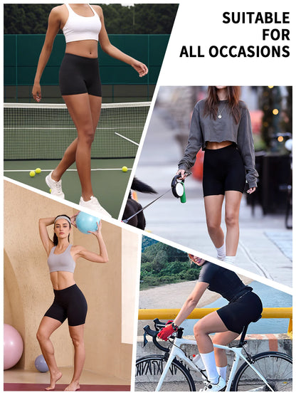 High Elasticity Sports Shorts Biker Shorts For Women Super Soft No See Yoga Running Push Up Gym  Fitness Women's Activewear.