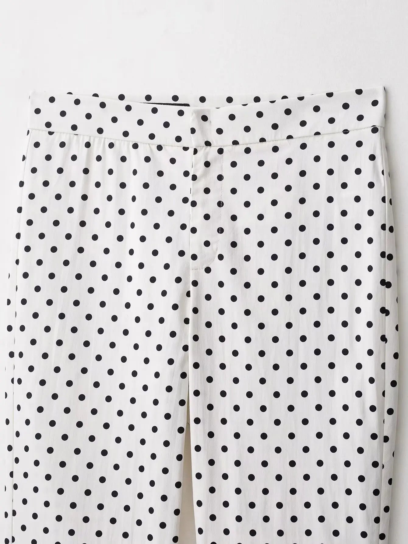 TRAFZA Herbst Polka Dot Gedruckt Jacke Für Frauen Lange Ärmel Rollkragen Zipper Mit Taschen Kordelzug Lose Vintage Mäntel