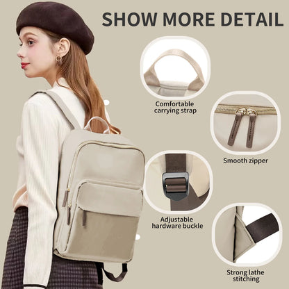New Simple Large Capacity Backpack Women Travel Business Teacher Backpack Laptop Shoulder Bag Girl School Student Backpack Purse.