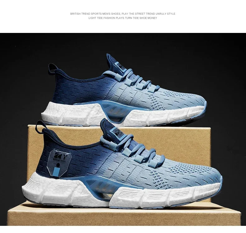 New Fashion Runnning Sport Shoes Men Sneakers Lightweight Breathable Mesh Comfortable Men's Casual Shoes Outdoor Jogging Zapatos