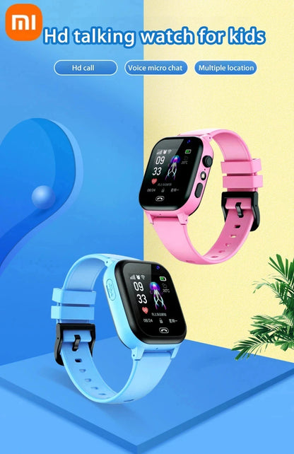 Xiaomi Kids 5G Smart Watch SOS GPS Location Video Call Sim Card Child Camera Waterproof Upgrade 2025For Boys Girls Add Earphone.