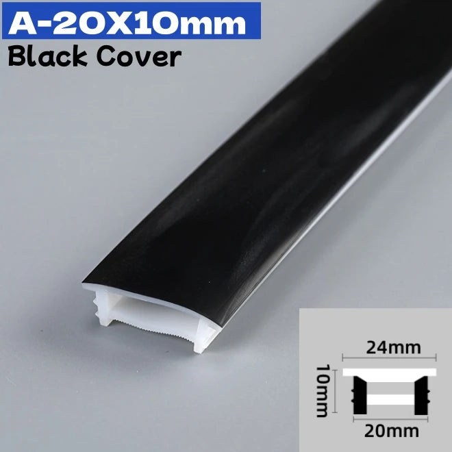 1M-10M Rimless LED Neon Rope Lamp Silicone Tube Diffuser Channel For WS2811 WS2812B Recessed Outdoor Ribbon Flexible Strip Light