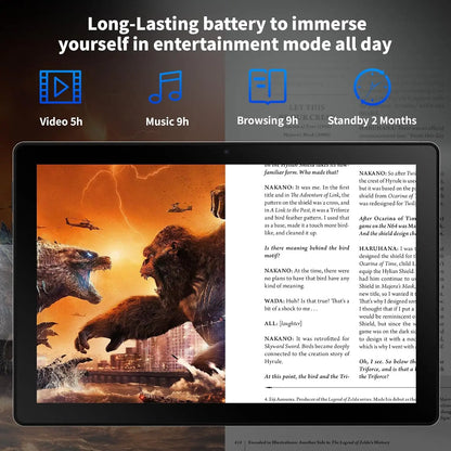 URAO A10L 10 Inch Tablet Android 14 12GB RAM 64GB ROM Octa-Core 5G WiFi with Keyboard Mouse Touch Pen Headset Case Tablet Kit.