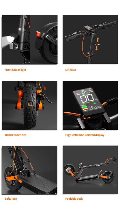 JOYOR S5 (ABE) For Adults E-Scooter 500W Motor 48V13AH Battery 10 Inch Air Tire City Commuting Electric Scooter.