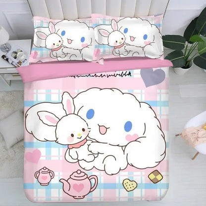 Sanrio Cinnamorolls Animation Derivatives Bedding Sets Australia /Europe/USA Full Queen King Size Quilt Duvet Cover.