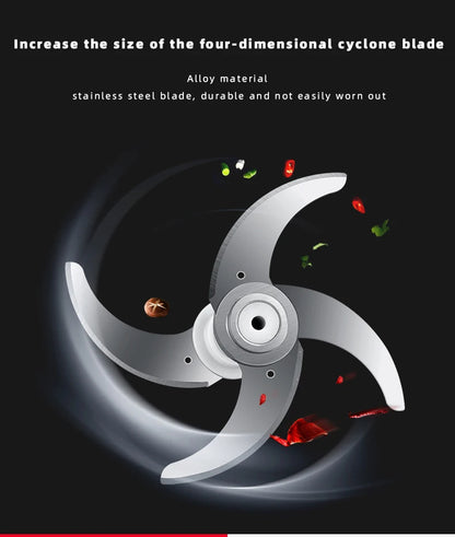 DIVEDEER Meat grinder household electric stainless steel cooking stirring garlic mince mince machine small garlic puree.