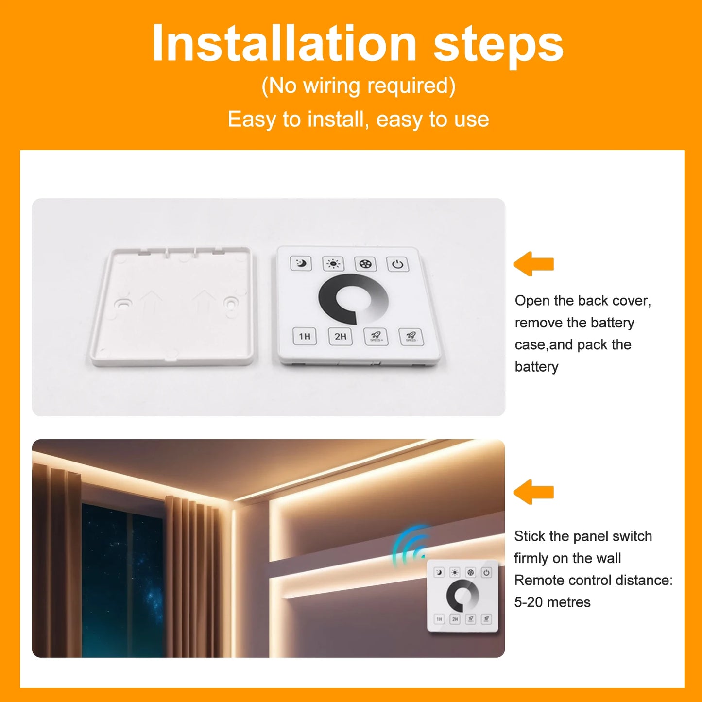 COB LED Strip Dimmable 220V 288LEDs/m Wall Touch Wifi Bluetooth Remote Control Power Kit Waterproof Silicone Tube Adhesive Tape