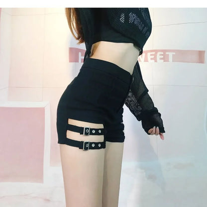Lisa Style Stage Costume Sexy Bass High-Waisted Shorts Jazz DS Hot Pants Steel Tube Dance Trousers Essential Underwear.