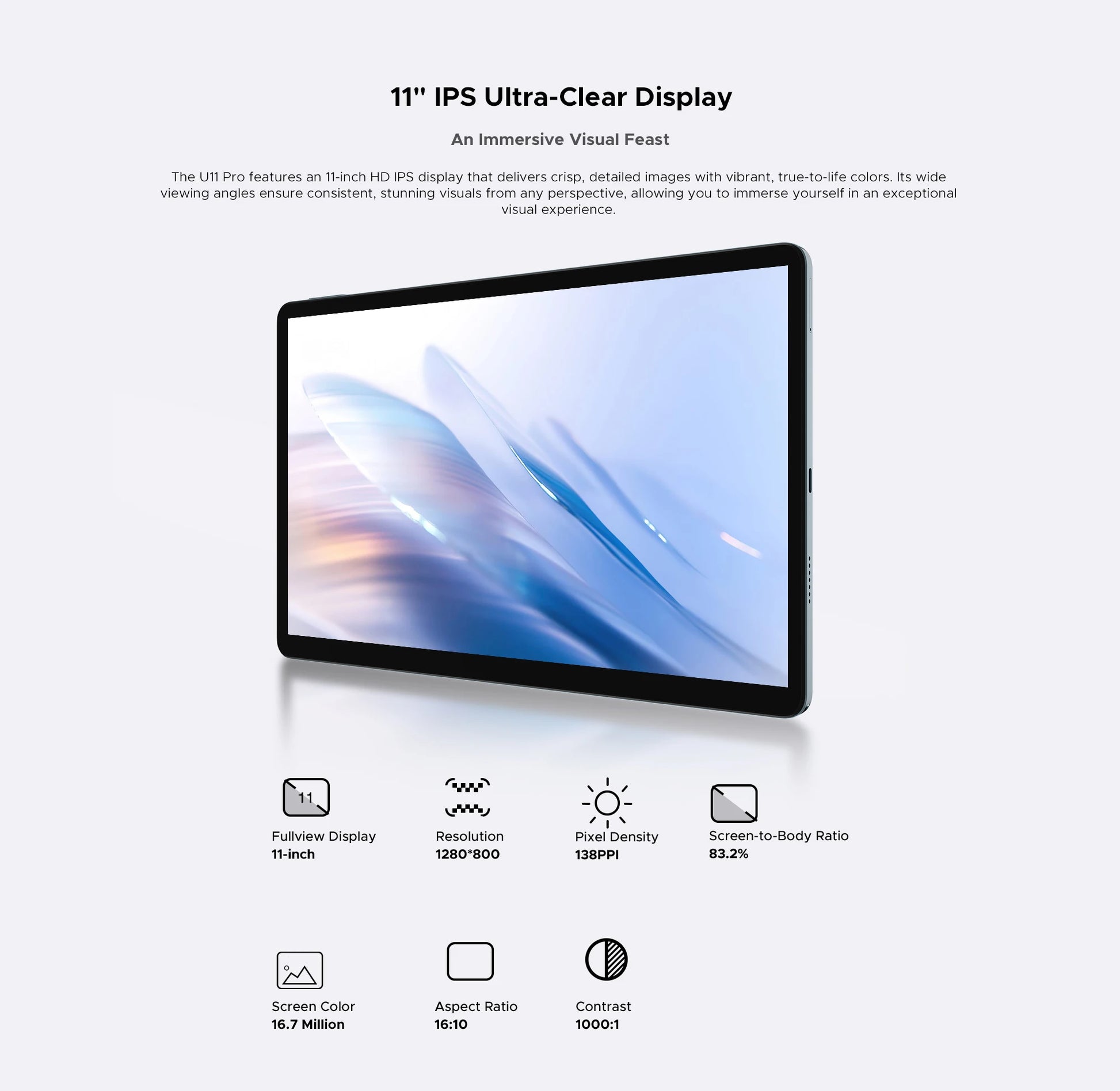 Global Version DOOGEE U11 Pro Android 15 Tablet 30GB(6+24) 256GB 11" HD 90Hz Display 8580mAh Battery Unisoc T7200 Widevine L1.